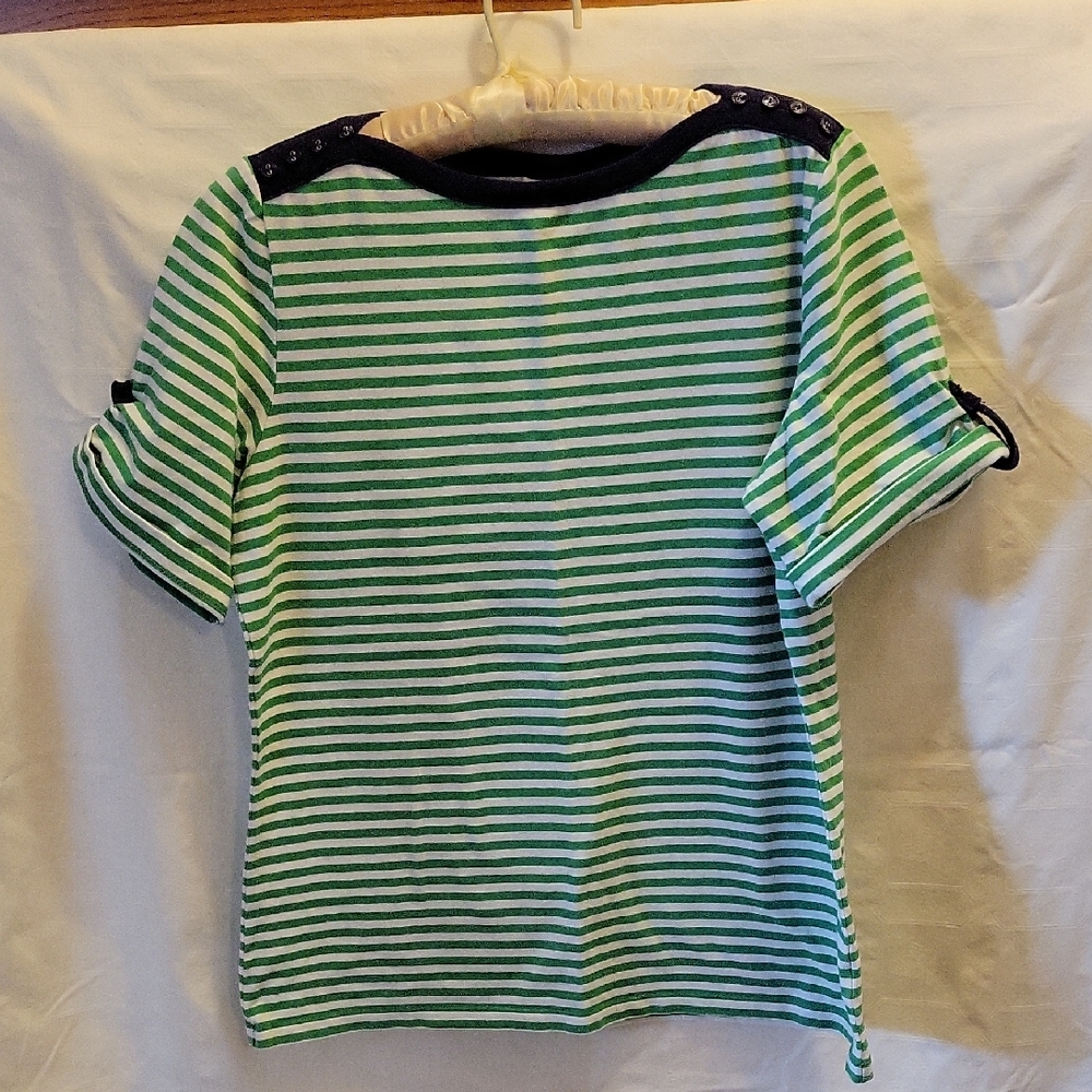 Denim & Co Nautical T Shirt